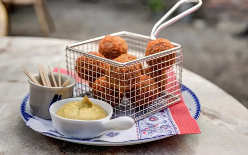 Dutch bitterballen snack