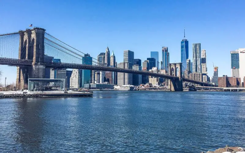 View of the bridge in New York