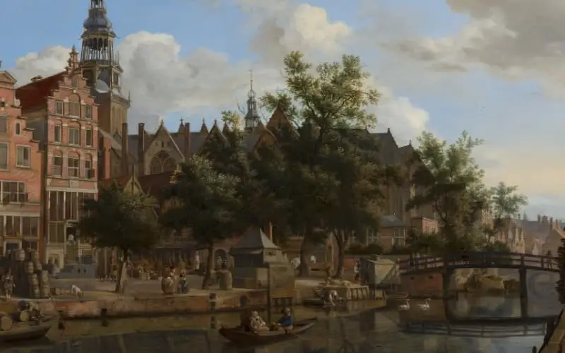 Old painting of Amsterdam