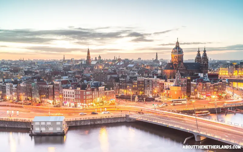 Beautiful view of Amsterdam