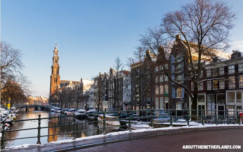 Prinsengracht with the Westerkerk in the background