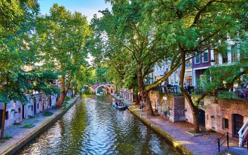 Photo of the canals in Utrecht city