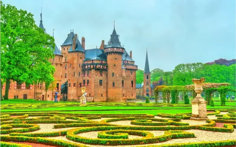 View of castle De Haar in the Netherlands