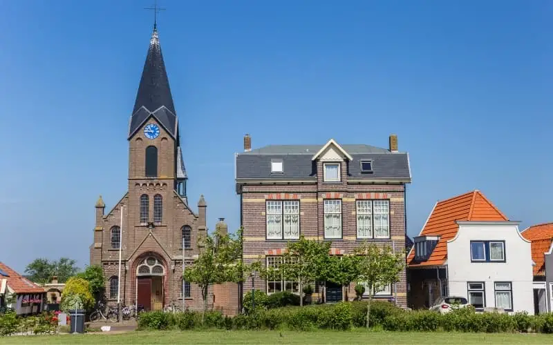 Visiting Texel Island - Church in Oudeschild on Texel island