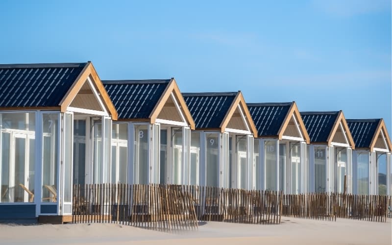 Visiting Texel Island - Houses at the beach in Texel