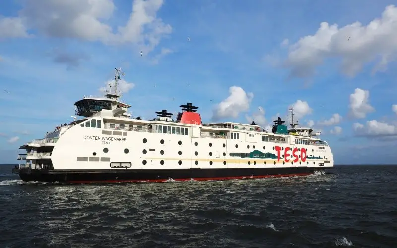 Visiting Texel Island - The ferry going to Texel Island