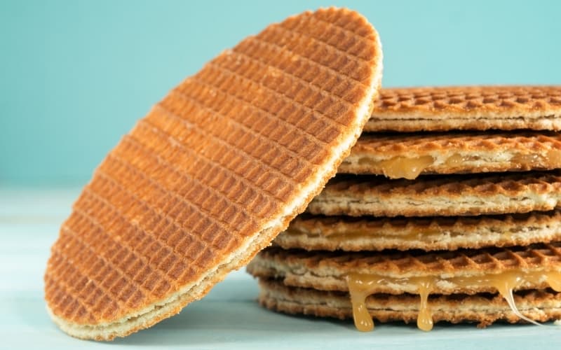 Stroopwafels are typical Dutch sweets